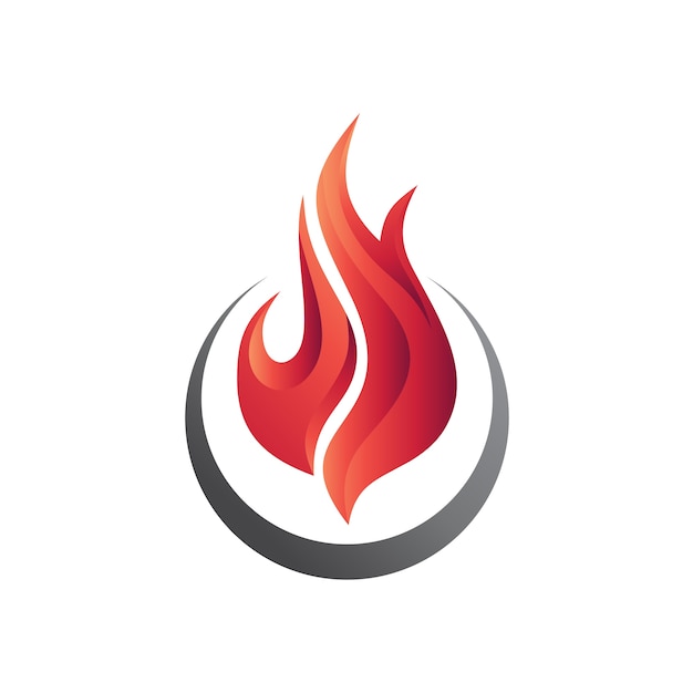 Vector fire logo template