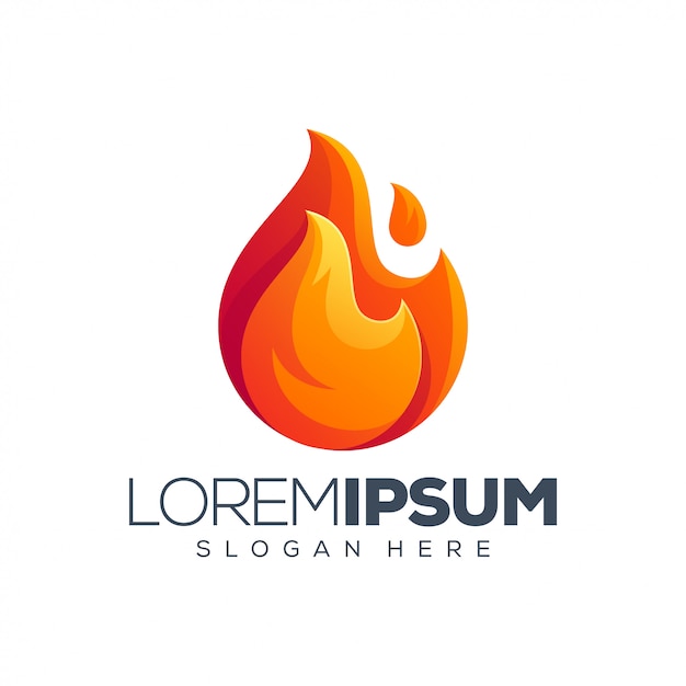 Fire logo template