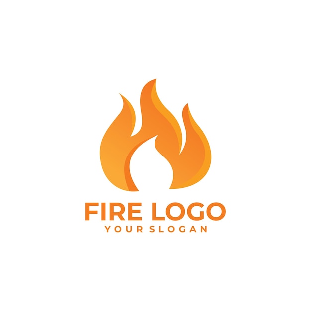火のロゴのベクトルのデザイン テンプレート