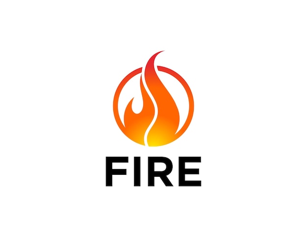 ベクトル 火災のロゴ
