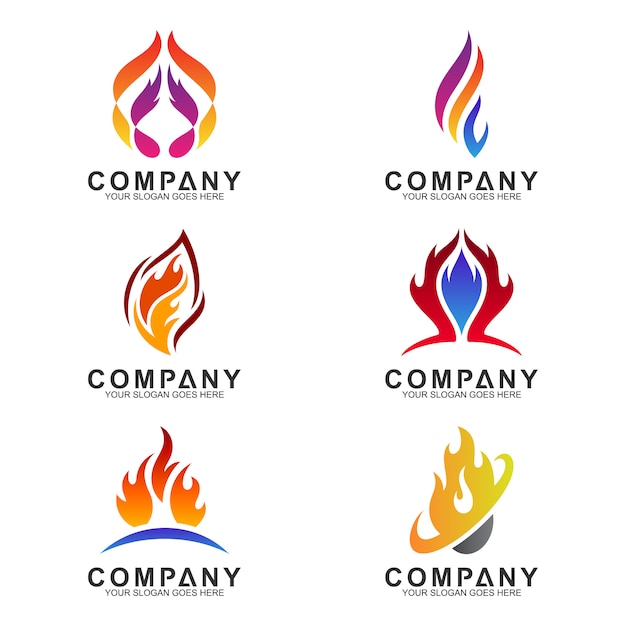 Fire logotype collection