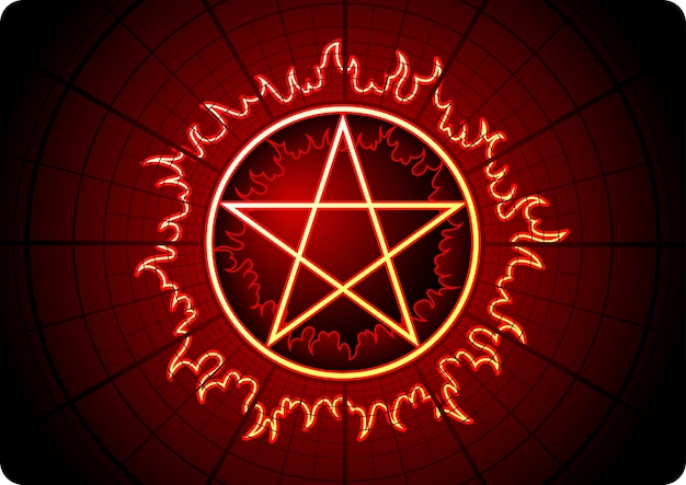 Fire pentagram