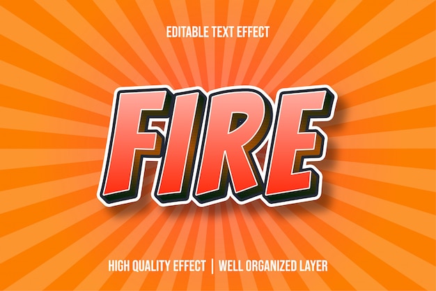 Fire Red Style Text Effect