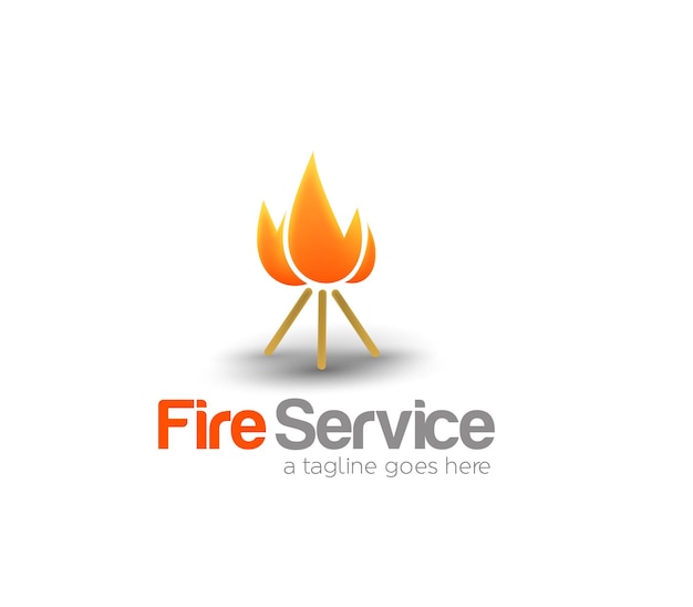 Fire Service logo Branding Identity Corporate design template