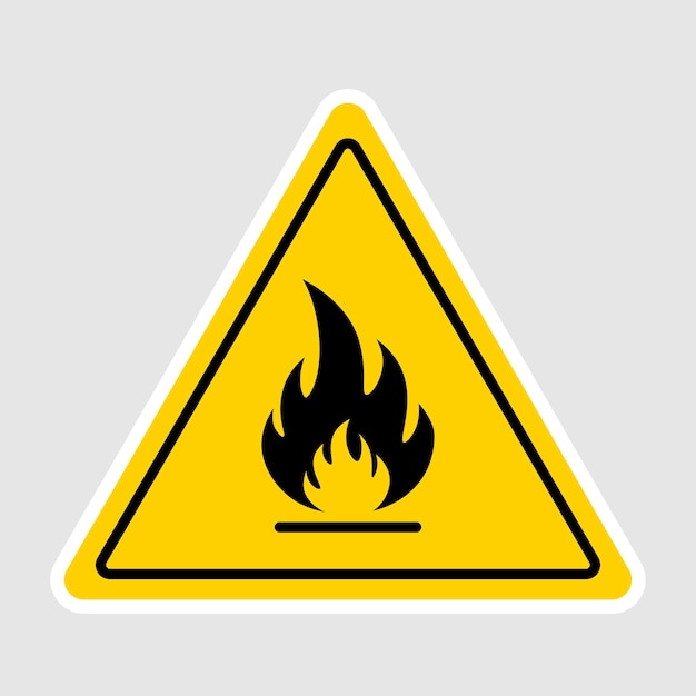 Vector fire sign template vector design