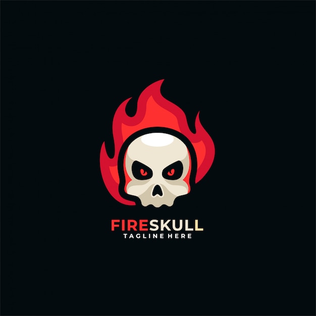 Fire skull   logo.