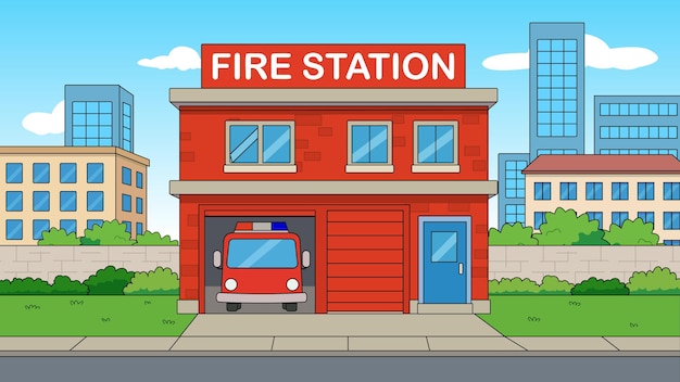 fire station in the city