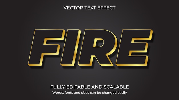 Fire text effect