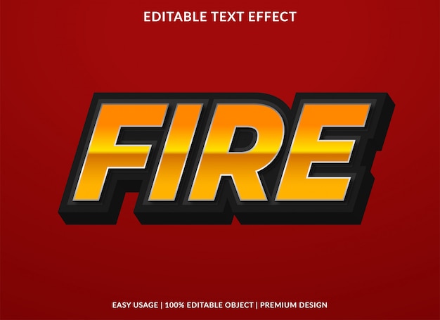 fire text effect