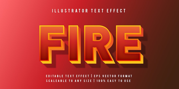 Эффект шрифта в стиле fire text