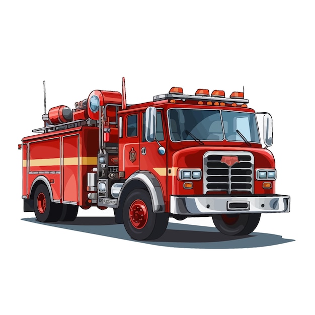 Vector fire truck illustration vector