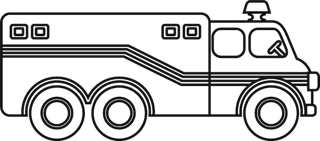 Fire Truck Toy Icon. Illustration of Children's Toy.