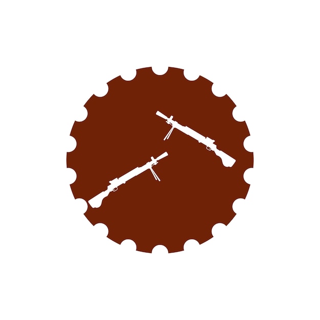 Firearms icon vector template illustration logo design