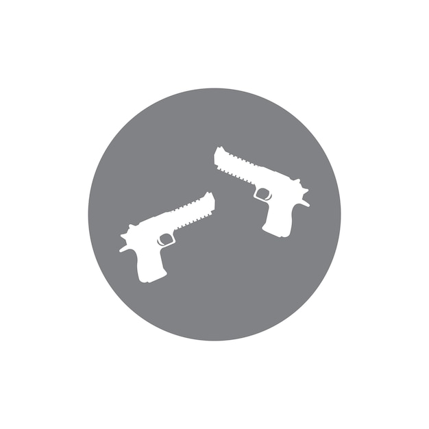 Firearms icon vector template illustration logo design