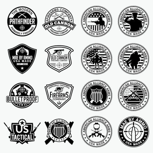 Firearms Labels and Logo 