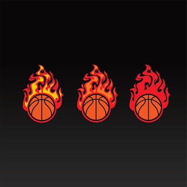 Vector fireball sport logo