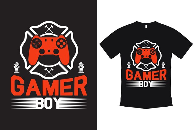 Firefighter Gaming T shirt Design Template