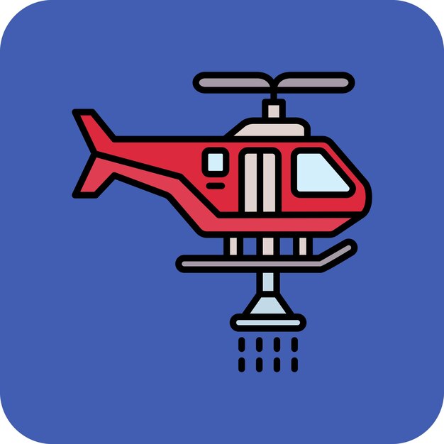 Firefighter Helicopter Icon