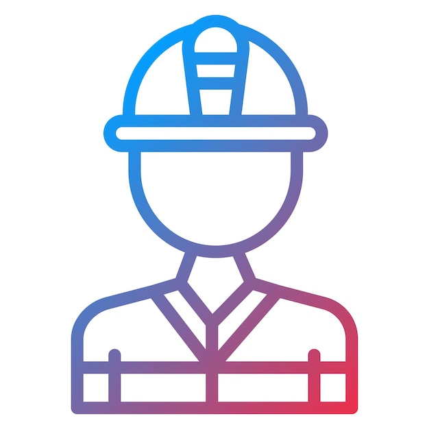 Immagine vettoriale dell'icona del pompiere maschio può essere utilizzata per i servizi pubblici