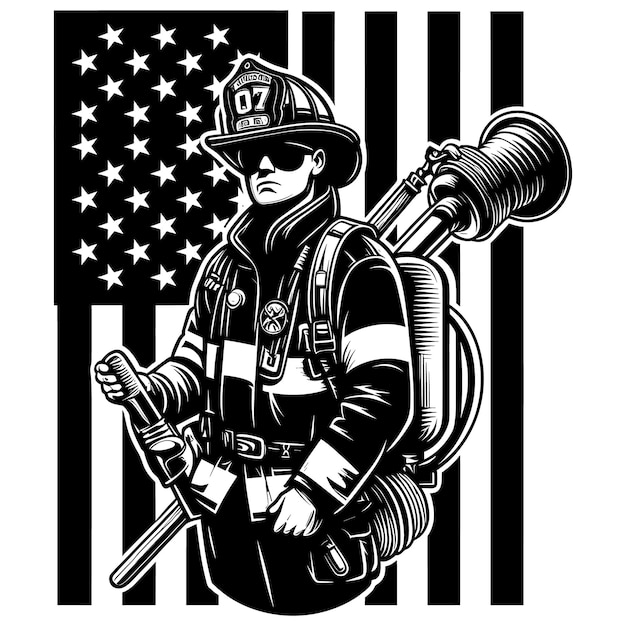 Pompiere svg filefire fighter cricut amp silhouette filefirst responder svggift per padre fuoco