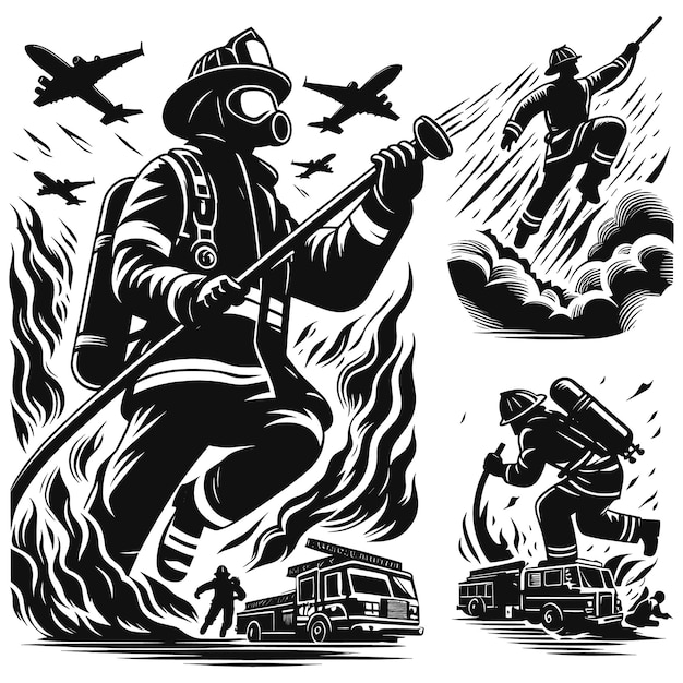 Пожарный Svg FileFire Fighter Cricut amp Silhouette fileFirst Responder svgGift Для Отца Огня