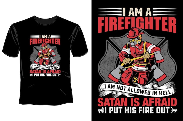 Firefighter t shirt design