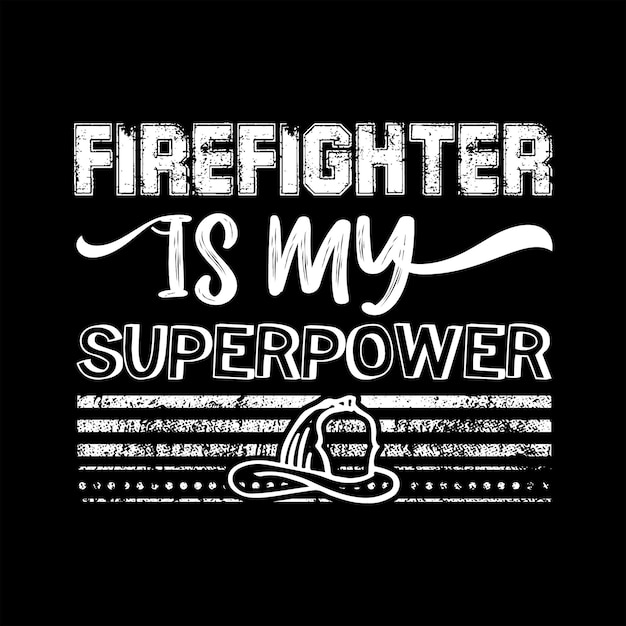 Vector firefighter t-shirt design