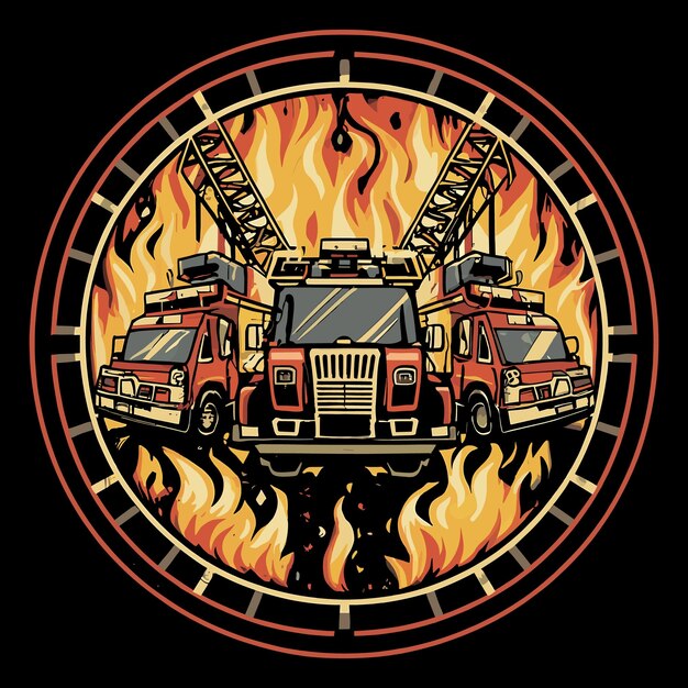 Firefighter Tshirt design