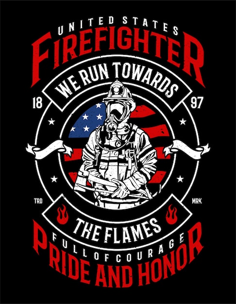 Vector firefighter