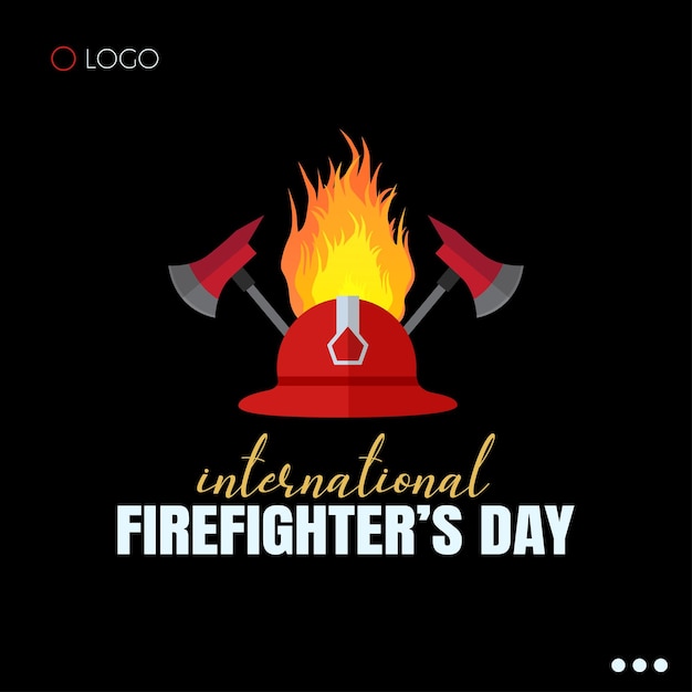 Vector firefighters day