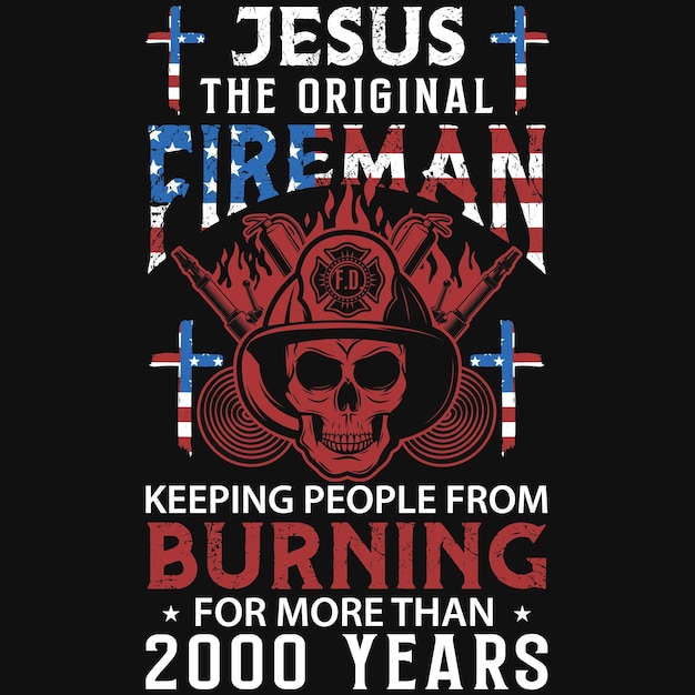 Firefighters tshirt design