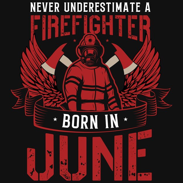 Firefighters tshirt design