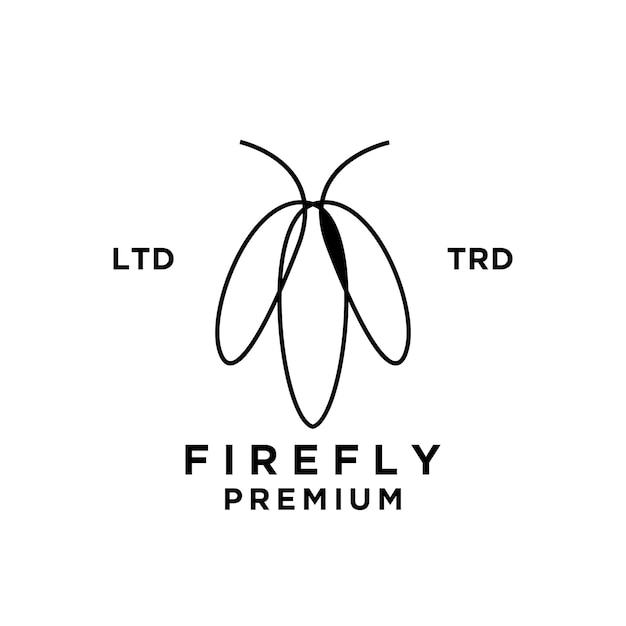 Firefly abstracte embleemontwerp pictogram