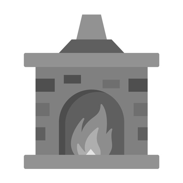 Vector fireplace icon vector image can be used for winter