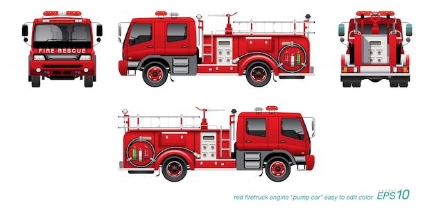 Vettore firetruck 02