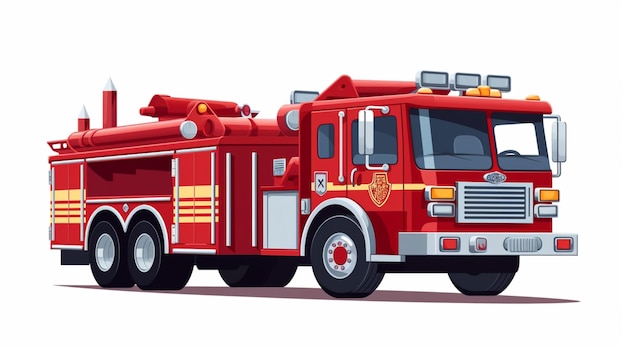 Vector firetruck vector background