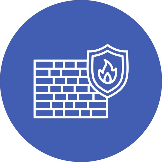 Firewall icon vector image Can be used for Cyber Security