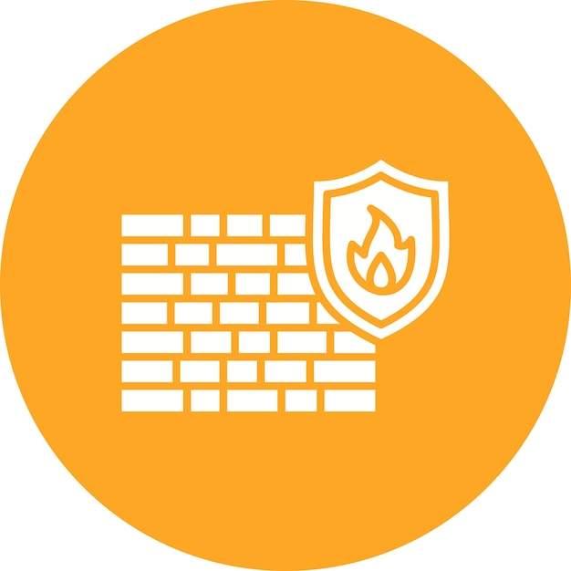 Firewall icon vector image Can be used for Cyber Security