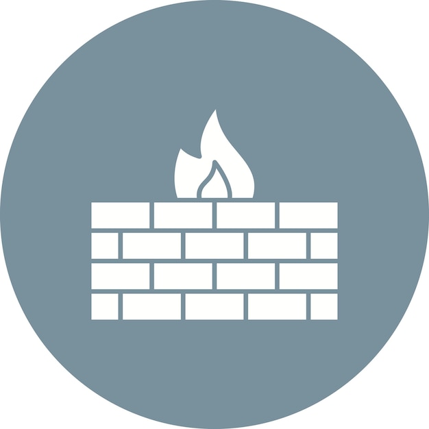 Firewall icoon vector afbeelding Kan worden gebruikt voor Web Hosting