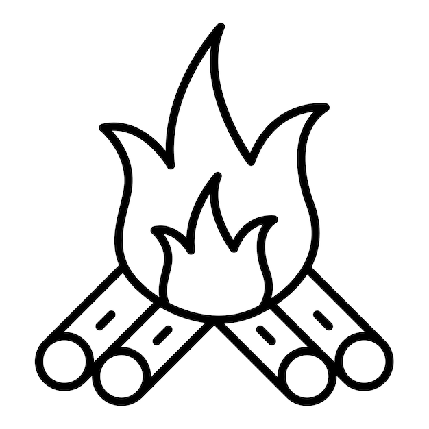 Vector firewood icon