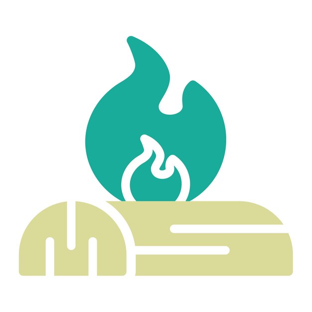 Illustrazione dell'icona vettoriale della legna da ardere di farming iconset