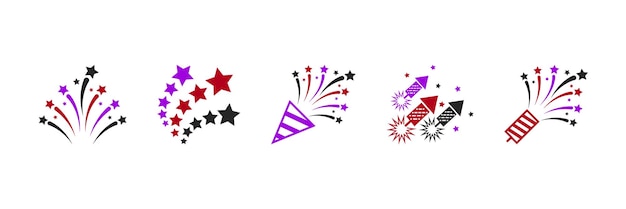 Firework celebration icon colorful