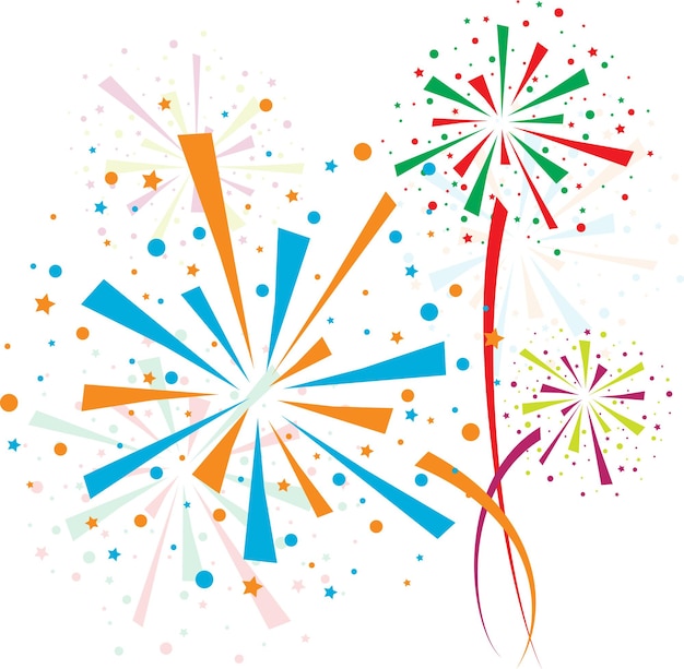 Vector firework color