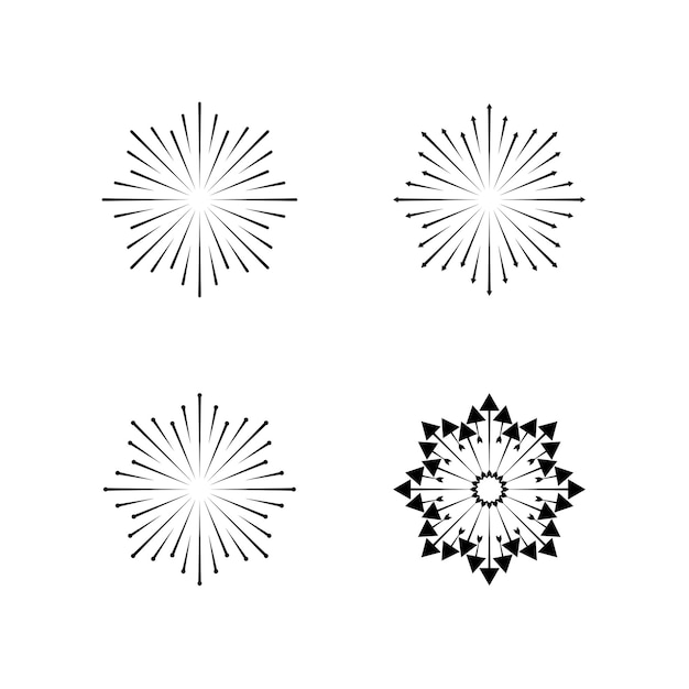 Vector firework icon