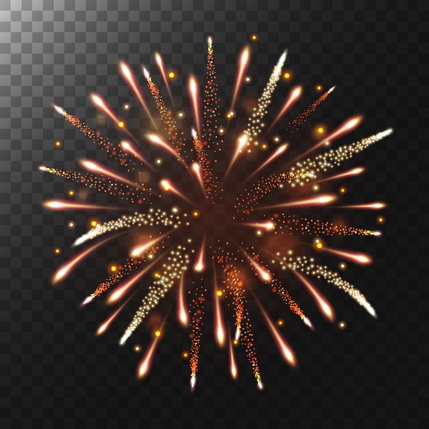 Vector firework and light glow