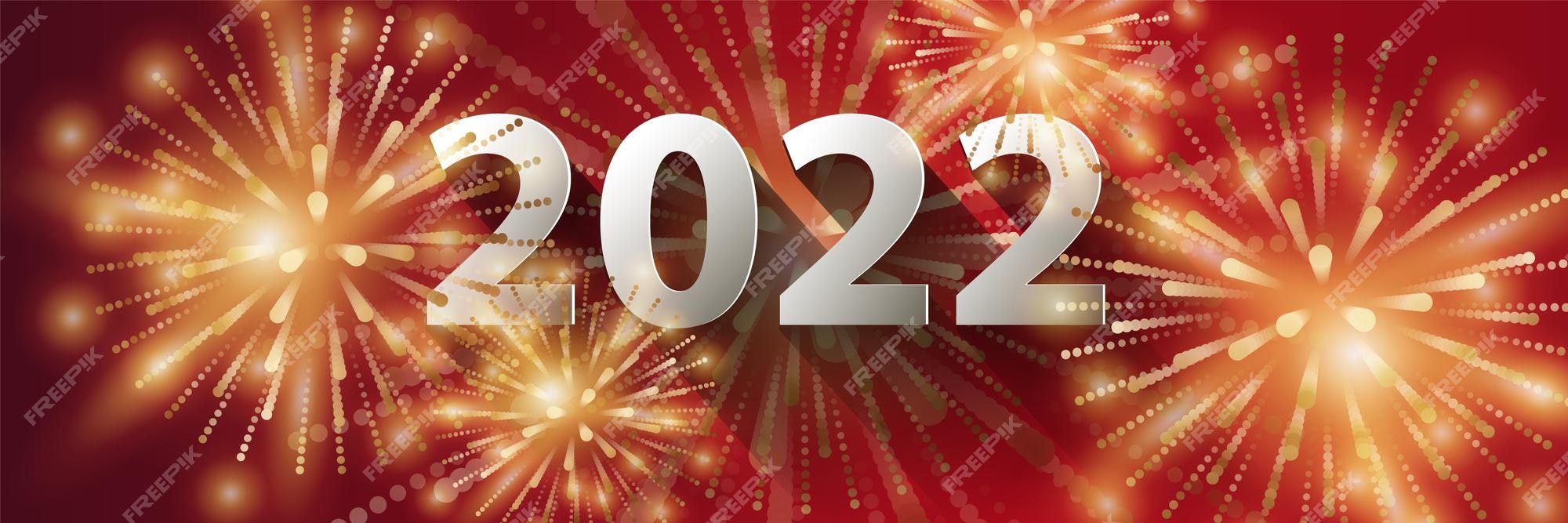 Premium Vector | Firework for new year red gradient vignette ...