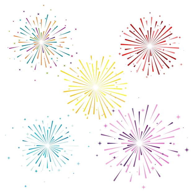 Vector firework vector icon illustration