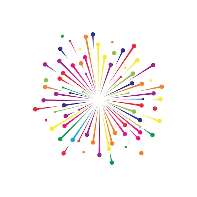 Firework vector icon illustration