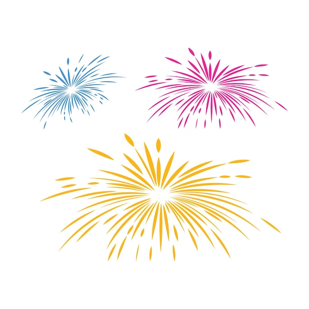 Vector firework vector icon illustration