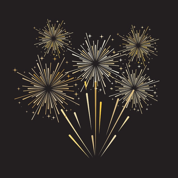 Vector firework vector icon illustration